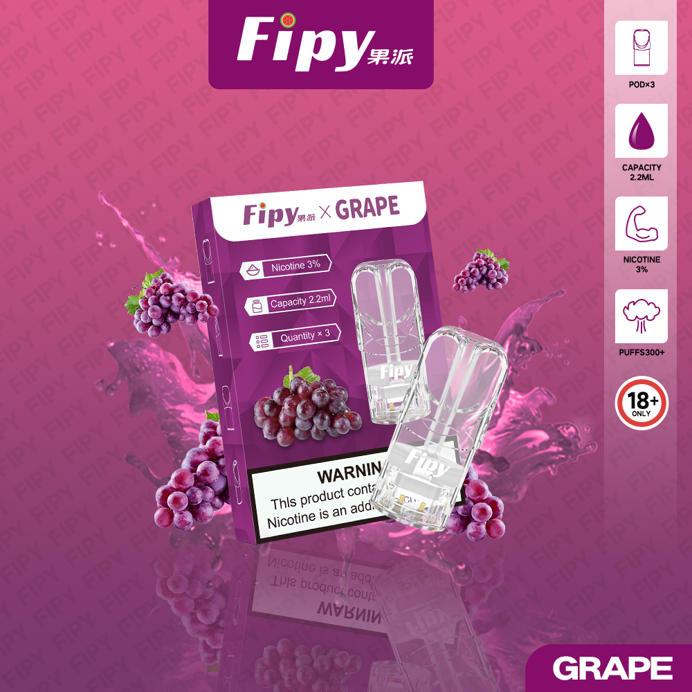 新品煙彈-【FIPY果派煙彈】🍬多種口味選擇一代霧化彈-適用一代主機-VAKA糖果雲煙館