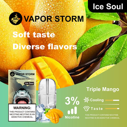 【VAPOR STORM風暴五代煙彈】適配ILIA/RELX五代主機-VAKA糖果雲煙館