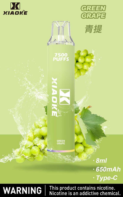 XIAOKE梟客拋棄式 新款一次性發光電子煙 多種口味電子霧化棒-VAKA糖果雲煙館