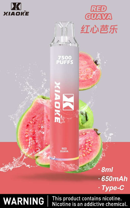 XIAOKE梟客拋棄式 新款一次性發光電子煙 多種口味電子霧化棒-VAKA糖果雲煙館