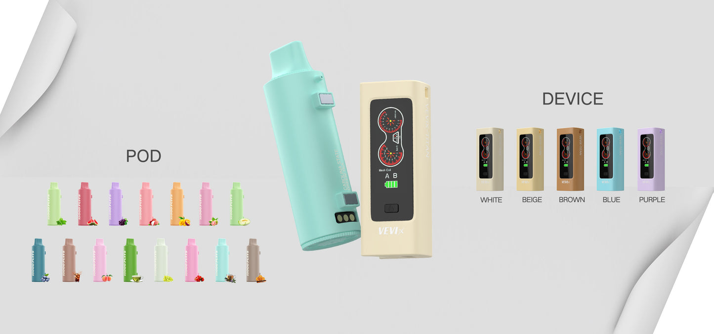 【優惠活動】VEVIX 泰坦15000口電子煙 |  棉芯換彈式耐抽拋棄式 | 可切換模式 | VAKA糖果雲煙館