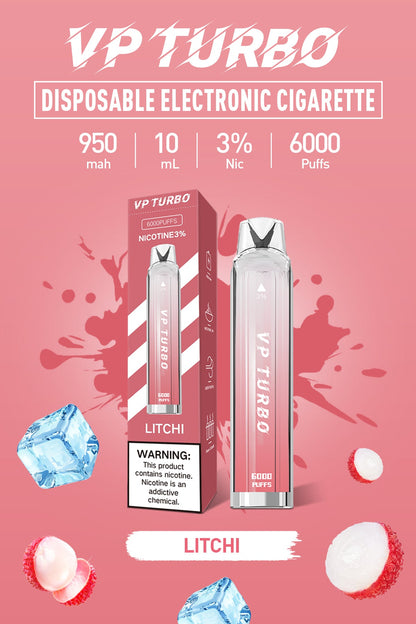 特價！！！【買一送一】VP TURBO 拋棄式｜ 一次性透明漸變色6000口發光電子煙｜VAKA糖果雲煙館