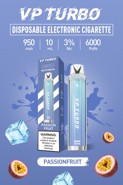 特價！！！【買一送一】VP TURBO 拋棄式｜ 一次性透明漸變色6000口發光電子煙｜VAKA糖果雲煙館