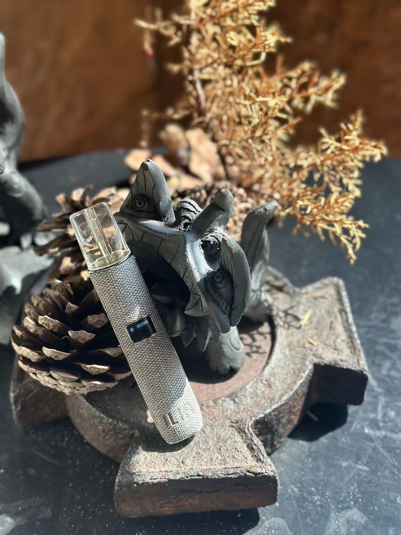 【ILIA哩亞布紋主機】 一代革調系列高檔色系換彈式霧化桿/兩段式調節功率電子煙主機/通用哩啞，lana，sp2等一代煙彈-VAKA糖果雲煙館