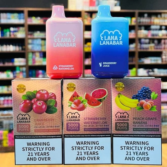LANA拋棄式5000口✨大容量BAR電子煙🔥/TYPE-C充電 一次性電子煙-VAKA糖果雲煙館