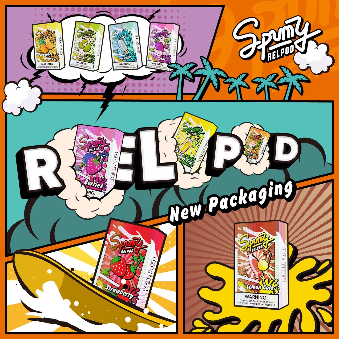 【Spumy思邦迷五代煙彈】🍬 通用五代電子煙主機，一盒3顆裝-VAKA糖果雲煙館