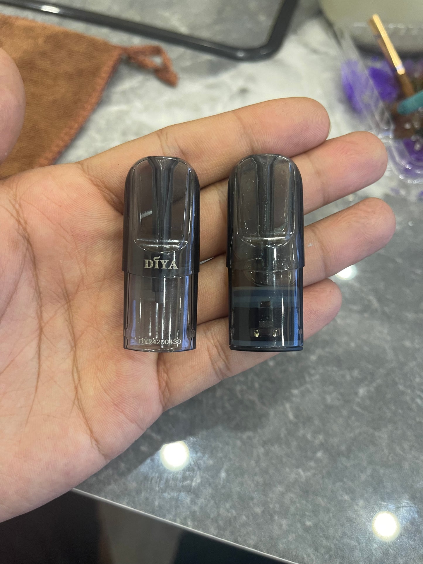 茶色半透明空殼 DIYA叮啞私模空彈/上下分類式 100入組 一代主機通配/台灣現貨秒發