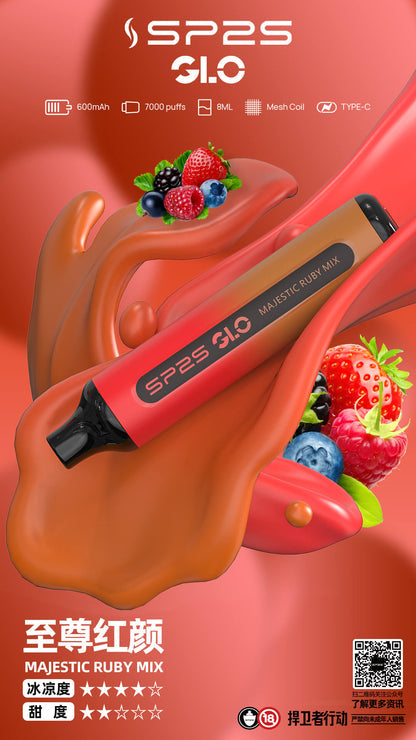 新款SP2拋棄式7000口-15種口味8ml/新手可入 sp2 Puffs一次性7000口霧化棒-VAKA糖果雲煙館