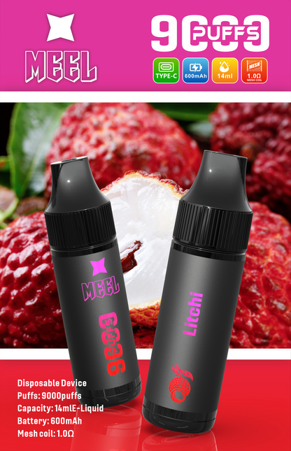 Meel 9000口拋棄式 新款puffs電子煙 9種口味-VAKA糖果雲煙館