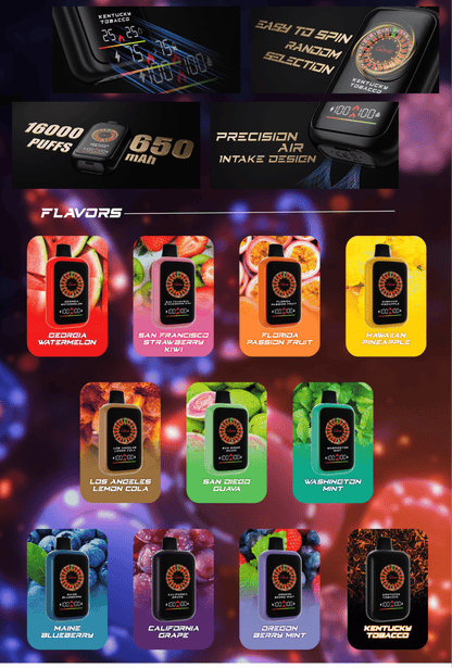 【AONE VAPE CASINO X】 16000口賭場一次性電子煙 原裝正品 俄羅斯轉盤鋼珠設計-VAKA糖果雲煙館