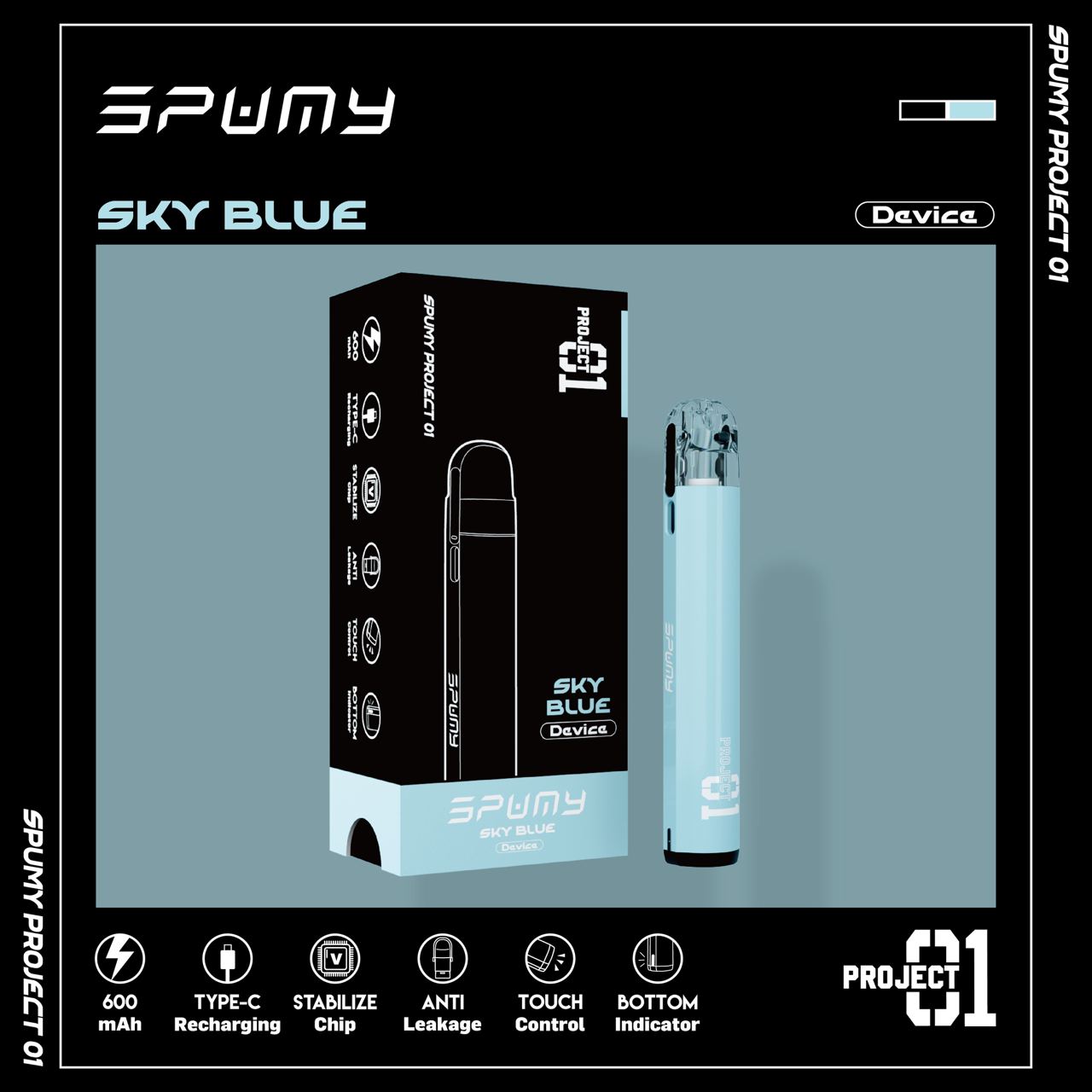 Spumy斯邦迷 Project 01開放式註油主機套裝（3顆裝）-VAKA糖果雲煙館