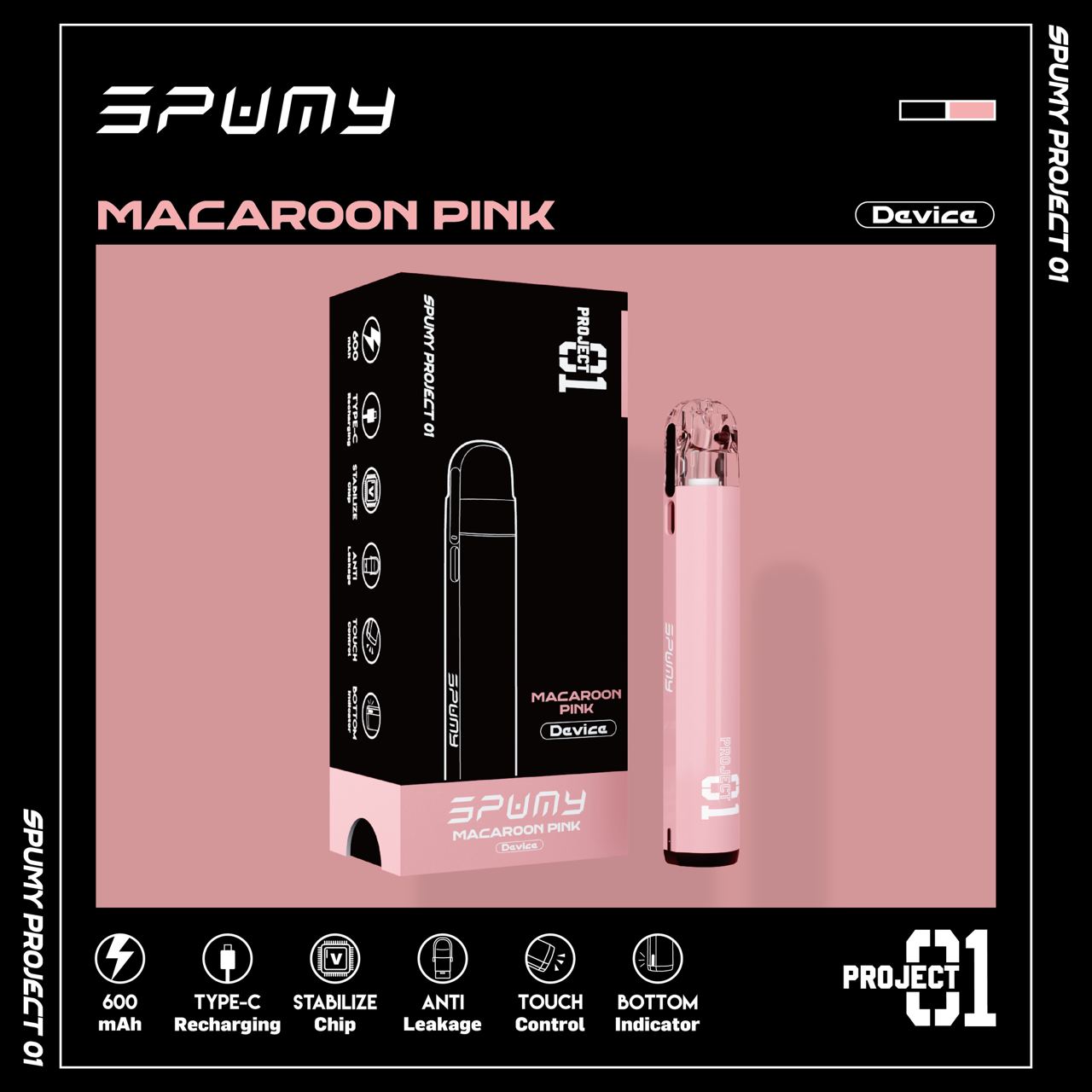 Spumy斯邦迷 Project 01開放式註油主機套裝（3顆裝）-VAKA糖果雲煙館