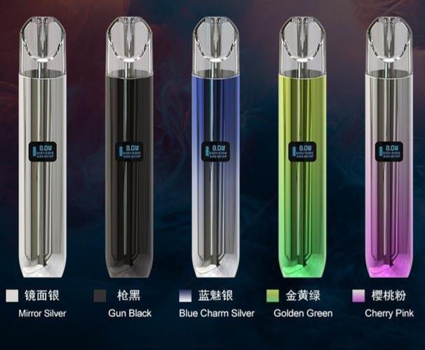 SAICO炫刻一代主機 鋅合金材質煙桿 通用sp2,哩啞，lana等一代煙彈 雙檔調節(8W-10W）具有智能顯示屏-VAKA糖果雲煙館