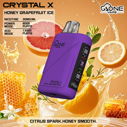 AONE Crystal X水晶2代 | 原產正品 | 12000口超大容量一次性電子煙-VAKA糖果雲煙館